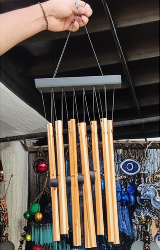 Golden Wind Chimes for Home & Garden