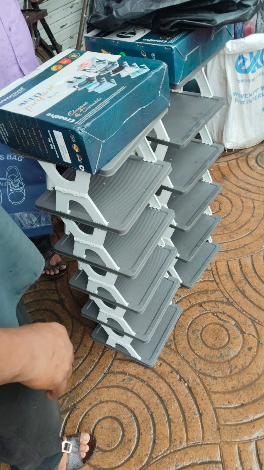 Multi-Layer Shoe Stand