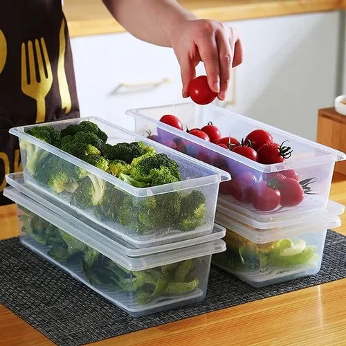 Fridge Storage Containers with Drain Plate